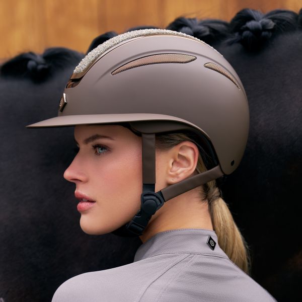 Imperial Riding Ridehjelm Olania Deluxe big visor Brun
