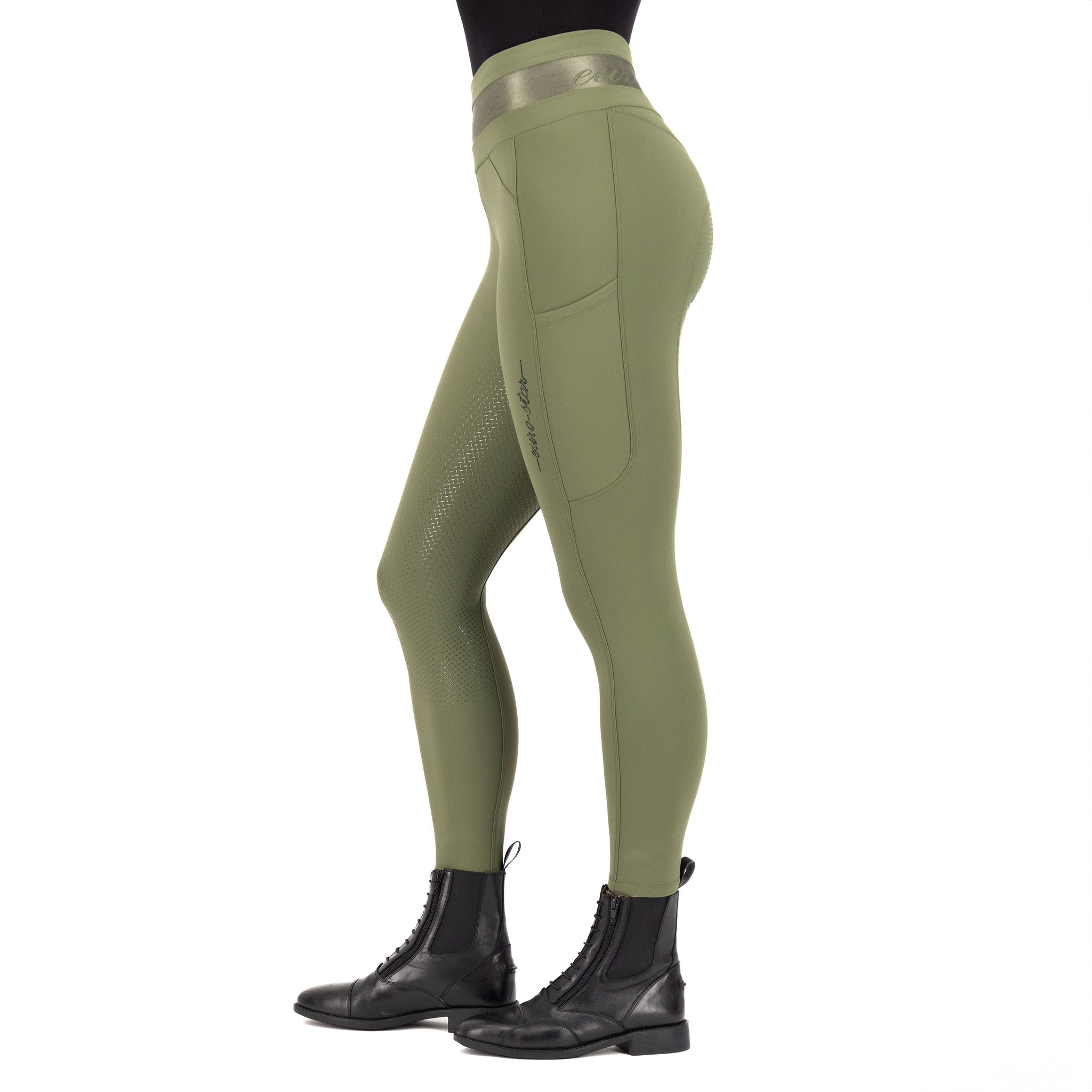 Euro-Star Impress vinter ridetights fuld grip Olive