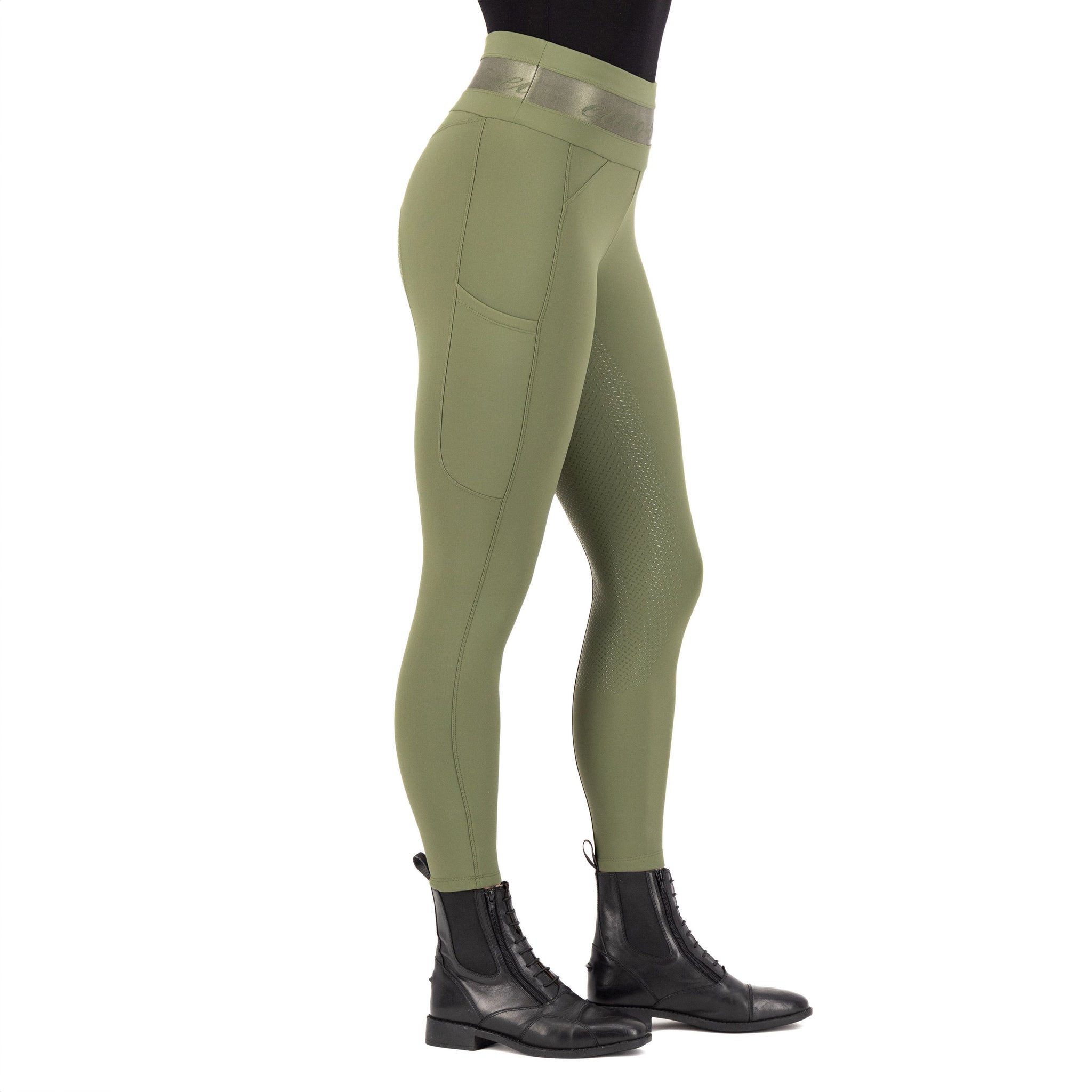 Euro-Star Impress vinter ridetights fuld grip Olive