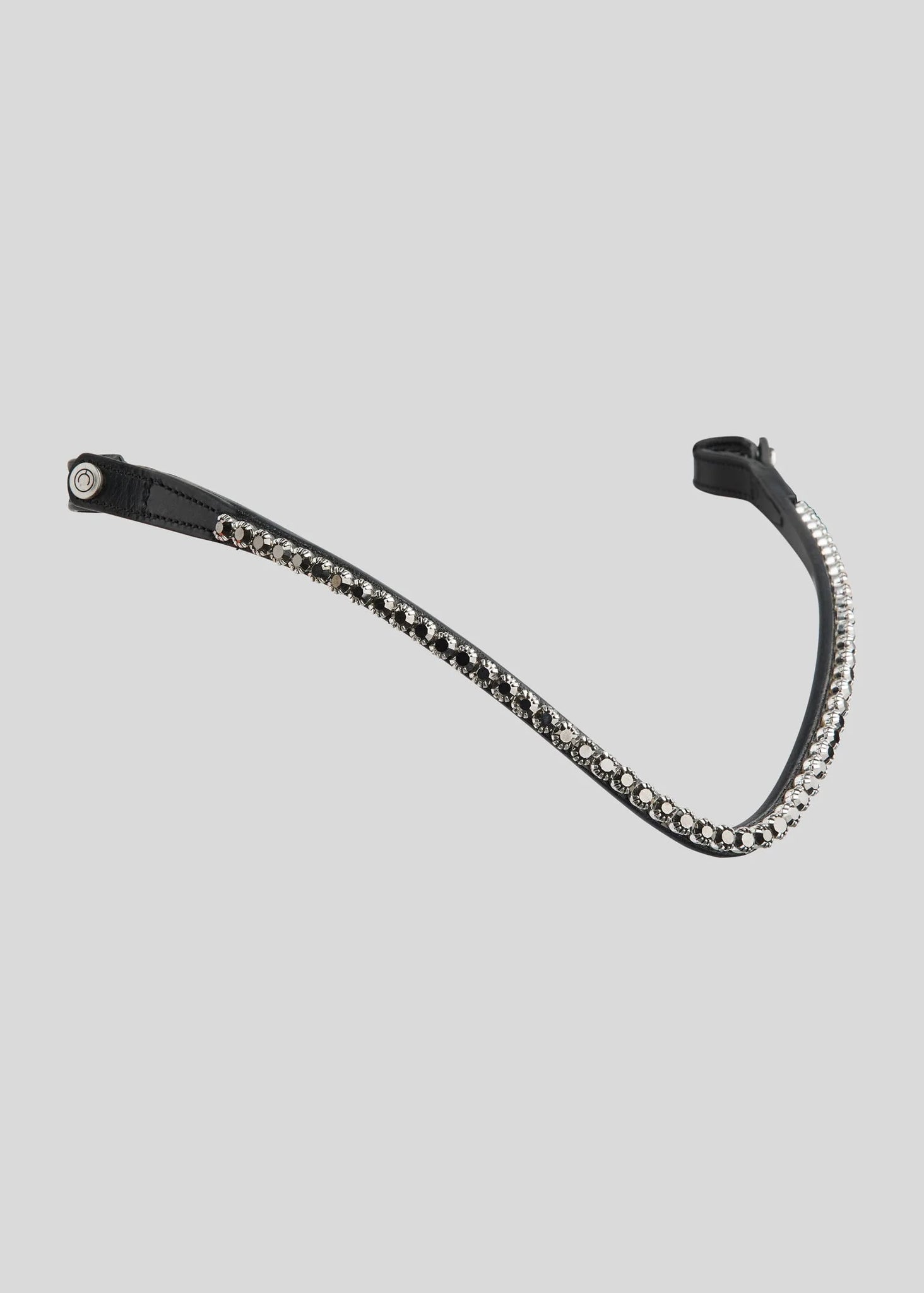 Montar Browband FAIR grey crystal curved