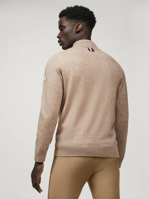 Tommy Hilfiger Herre Oakfield 1/4 zip Cashmere Pullover TAUPE