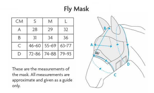 Woof Wear  UV Fly Mask med ører