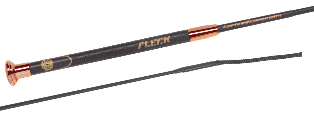 Fleck Carbon ultralet dressurpisk "rosegold"