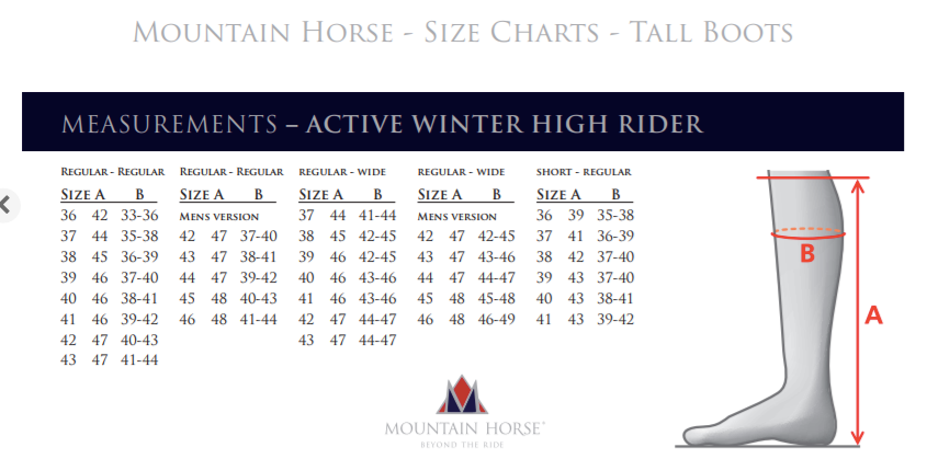 Mountain horse active winter high rider cheap