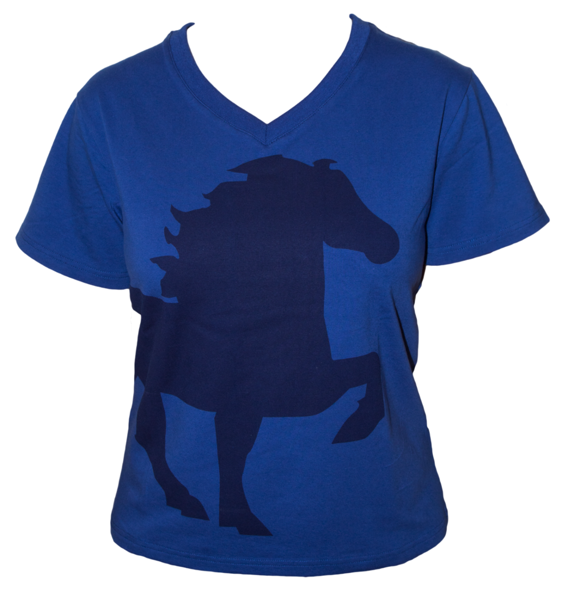 Karlslund T-shirt m. hest og V-hals